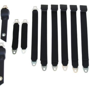 3850-70CBUK Mopar 1970-71 A-body Convertible Bucket Seat Belt Set