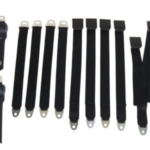 3850-69CBEN Mopar 1968-69 A-body Convertible Bench Seat Belt Set