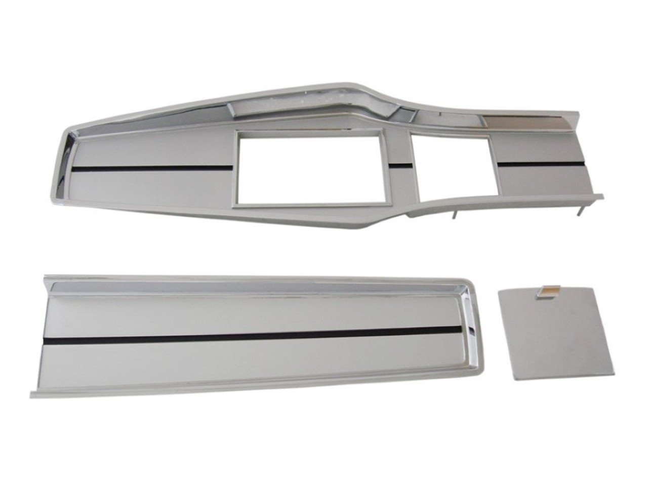 331-6SET Mopar 1967-68 A-body Chrome 4 Speed Console Plate Kit