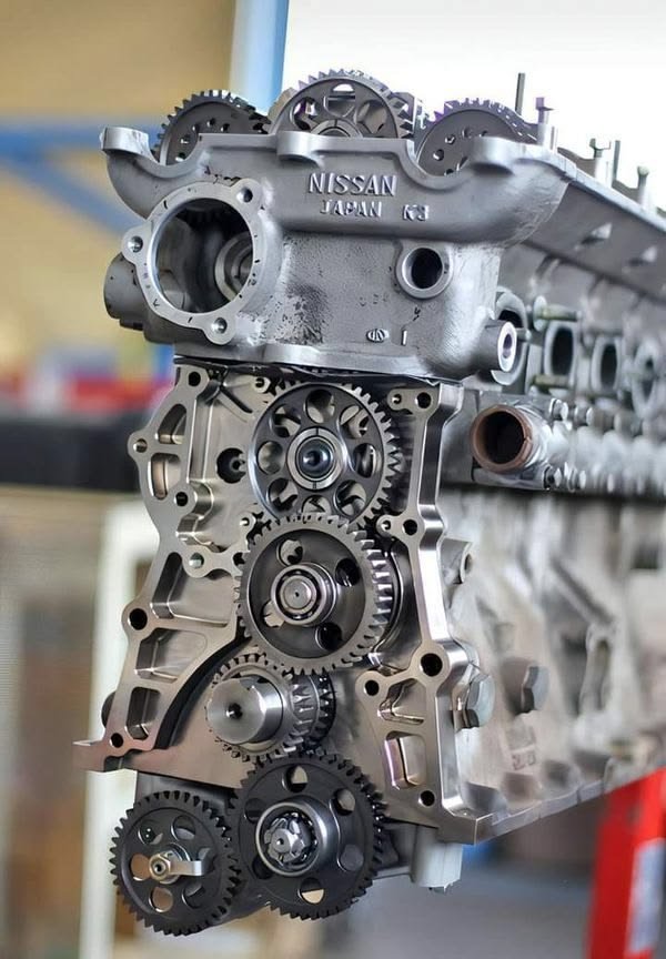 Rebuilt Nissan engine block detail at EngineCare LLC