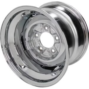 Elevemotors Vintage 15×10 Steel Wheels, 5 on 5.5, 4.5 Inch BS